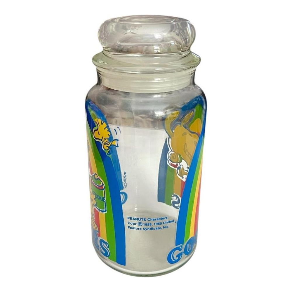 Vintage Snoopy Goodie Jar, Rainbow - Picture 2 of 7